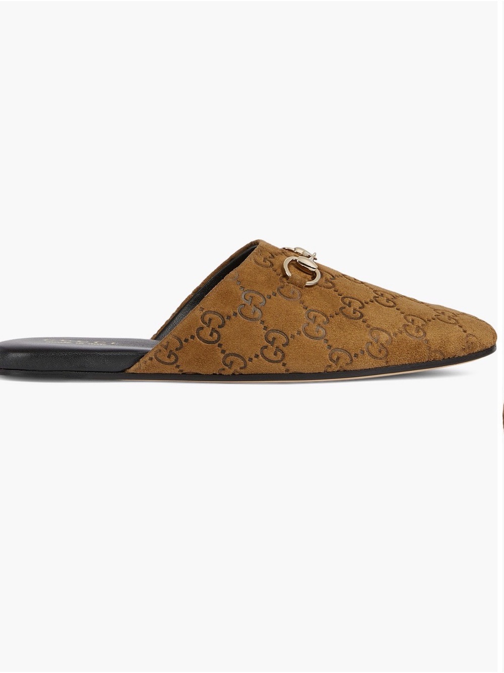 Gucci Annette Horsebit Suede GG Mules Size 40/10 - Picture 3 of 6